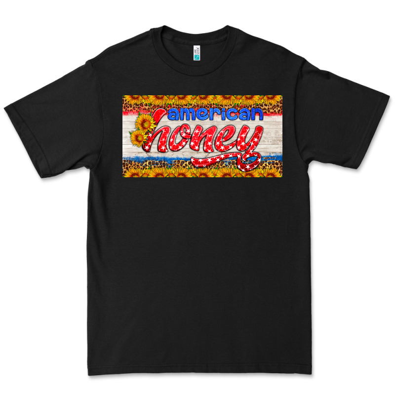 American Honey Sunflower License Plate Premium Tee by HRA Design Shop | Teevron