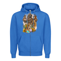 True Royal Western Rabbit with Crosses Zipper Hoodie - LillyAllenDesigns