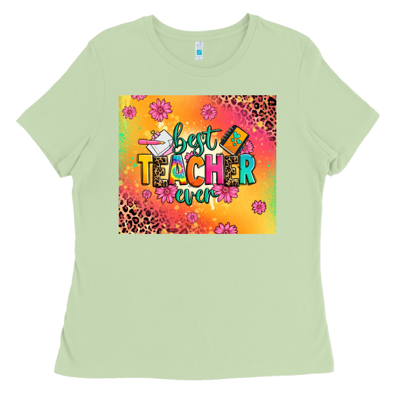 Best Teacher Ever Ladies Tee by Zillion Design Studio | Teevron