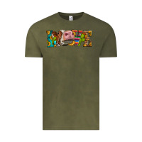 Vintage Olive Western Love Simmental Cow Vintage Tee - LillyAllenDesigns