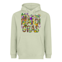 Matcha Little miss Mardi Gras Heavyweight Hoodie - NancyCooperArtShop