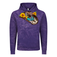 Cloud Purple cowboy hat Vintage Hoodie - AdoDesignShop