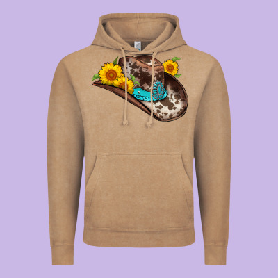 Cowboy Hat Vintage Hoodie Designed By Adodesignshop