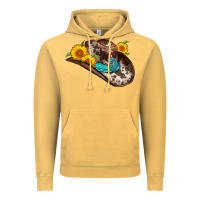 Vintage Mustard cowboy hat Vintage Hoodie - AdoDesignShop