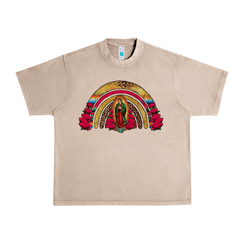 Lady Of Guadalupe Rainbow Urban Heavy Tee by Jasminsmagicworld | Teevron