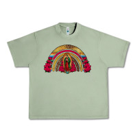 Oil Green lady of guadalupe rainbow Urban Heavy Tee - Jasminsmagicworld