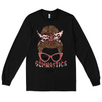 Black gymnastics mom Long Sleeve Tee - MaliasSmallBusiness