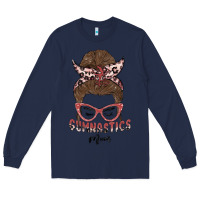 Navy gymnastics mom Long Sleeve Tee - MaliasSmallBusiness