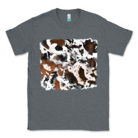 Charcoal Heather cowhide background Classic Tee - RanaPortraitStore