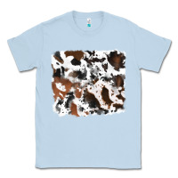 Dusty Blue cowhide background Classic Tee - RanaPortraitStore