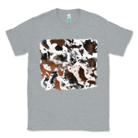 Heather Grey cowhide background Classic Tee - RanaPortraitStore