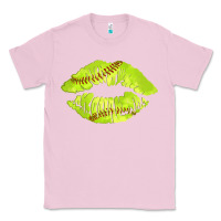 Bubblegum Pink softball lips Classic Tee - AdoDesignShop