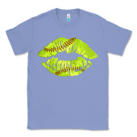 Colony Blue softball lips Classic Tee - AdoDesignShop