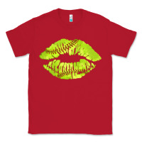 Red softball lips Classic Tee - AdoDesignShop