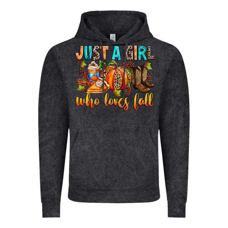 Just A Girl Who Loves Fall Vintage Hoodie by RanaPortraitStore | Teevron