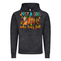 Vintage Black Just a girl who loves Fall Vintage Hoodie - RanaPortraitStore