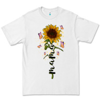 White mama sunflower Premium Tee - RacoonDesign
