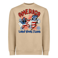 Mushroom america land that i love Heavyweight Sweatshirt - MaliasSmallBusiness