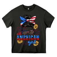 Asphalt All American girl 4th of July Heavy Core Tee - CowGirlArtShop