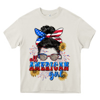 All American Girl 4th Of July Heavy Core Tee | Teevron