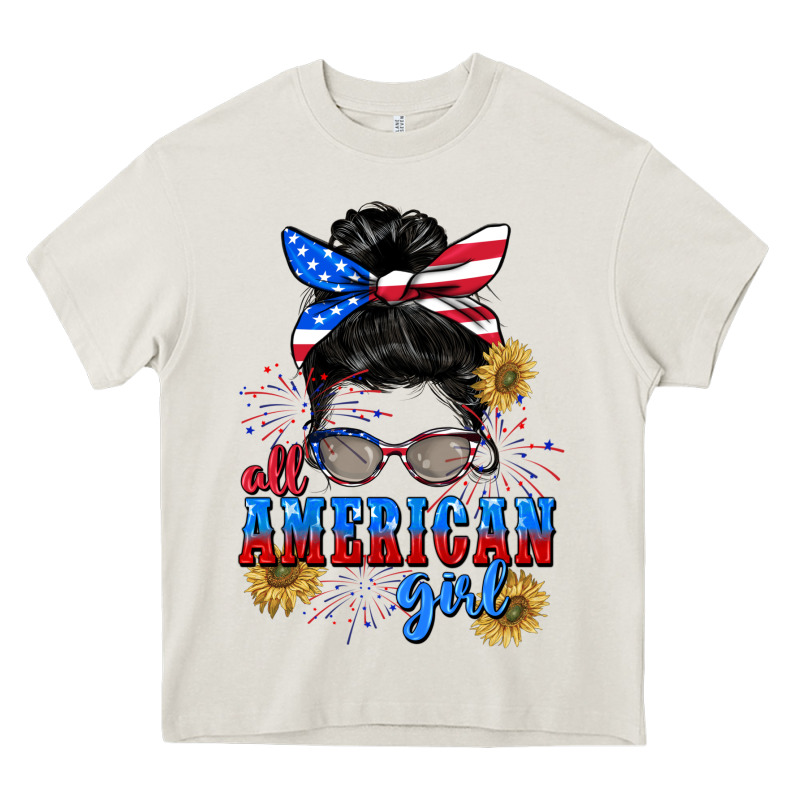All American Girl 4th Of July Heavy Core Tee by CowGirlArtShop | Teevron