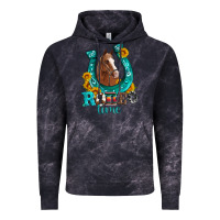 Cloud Black horseshoe rodeo time Vintage Hoodie - Artiststas