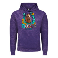 Cloud Purple horseshoe rodeo time Vintage Hoodie - Artiststas