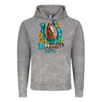 Cloud Rock horseshoe rodeo time Vintage Hoodie - Artiststas