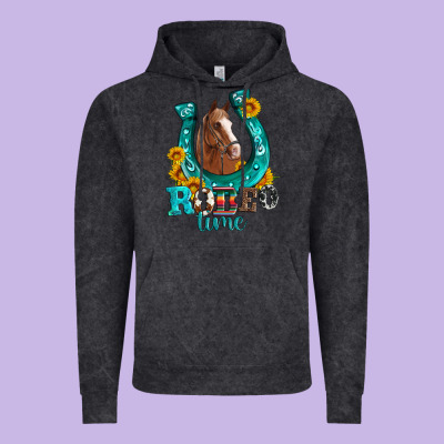 Horseshoe Rodeo Time Vintage Hoodie Designed By Artiststas