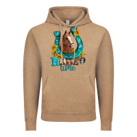 Vintage Coffee horseshoe rodeo time Vintage Hoodie - Artiststas