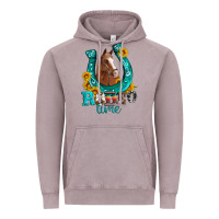 Vintage Zinc horseshoe rodeo time Vintage Hoodie - Artiststas