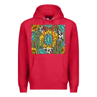 Cardinal western cactus with sunflowers and turquoise tumbler tbs Premium Hoodie - TumblerDesignByShophia
