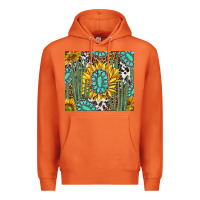 Carrot western cactus with sunflowers and turquoise tumbler tbs Premium Hoodie - TumblerDesignByShophia