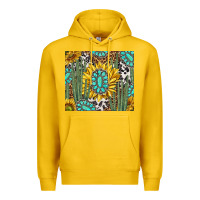 Lemon western cactus with sunflowers and turquoise tumbler tbs Premium Hoodie - TumblerDesignByShophia