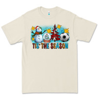Bone Tis The Season Christmas With Soccer Ball And Snowman Premium Tee - FaDigitalArtStudio
