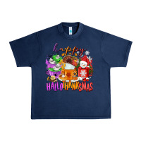 Navy Happy Hallothanksmas coffee cups Urban Heavy Tee - NancyCooperArtShop
