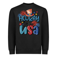 Black hooray for the usa Heavyweight Sweatshirt - MaliasSmallBusiness