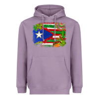 Lavender Mexico and Puerto Rico flag Heavyweight Hoodie - texasbilliewilder