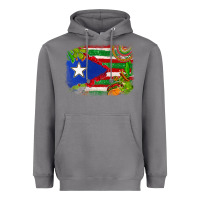 Storm Mexico and Puerto Rico flag Heavyweight Hoodie - texasbilliewilder