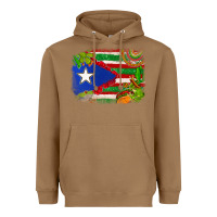 Toasted Coconut Mexico and Puerto Rico flag Heavyweight Hoodie - texasbilliewilder