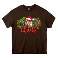 Chocolate Brown Christmas grampy claus Heavy Core Tee - FaDigitalArtStudio