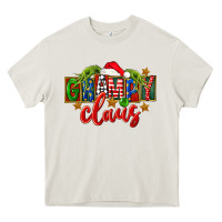 Cream Christmas grampy claus Heavy Core Tee - FaDigitalArtStudio