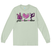 Matcha peace love dance Long Sleeve Tee - MaliasSmallBusiness