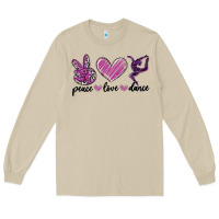 Mushroom peace love dance Long Sleeve Tee - MaliasSmallBusiness