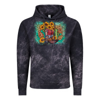 Cloud Black cowboy boots sunflower Vintage Hoodie - AdoDesignShop