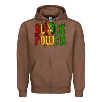 Chestnut Juneteenth Lion King Black Power Zipper Hoodie - LillyAllenDesigns