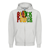 Dove Grey Juneteenth Lion King Black Power Zipper Hoodie - LillyAllenDesigns