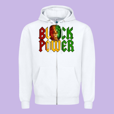 Juneteenth Lion King Black Power Zipper Hoodie Designed By Lillyallendesigns