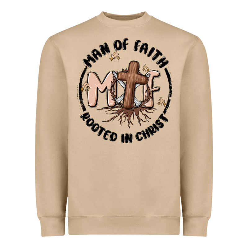 Man Of Faith Heavyweight Sweatshirt by MaliasSmallBusiness | Teevron