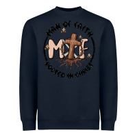 Navy man of faith Heavyweight Sweatshirt - MaliasSmallBusiness